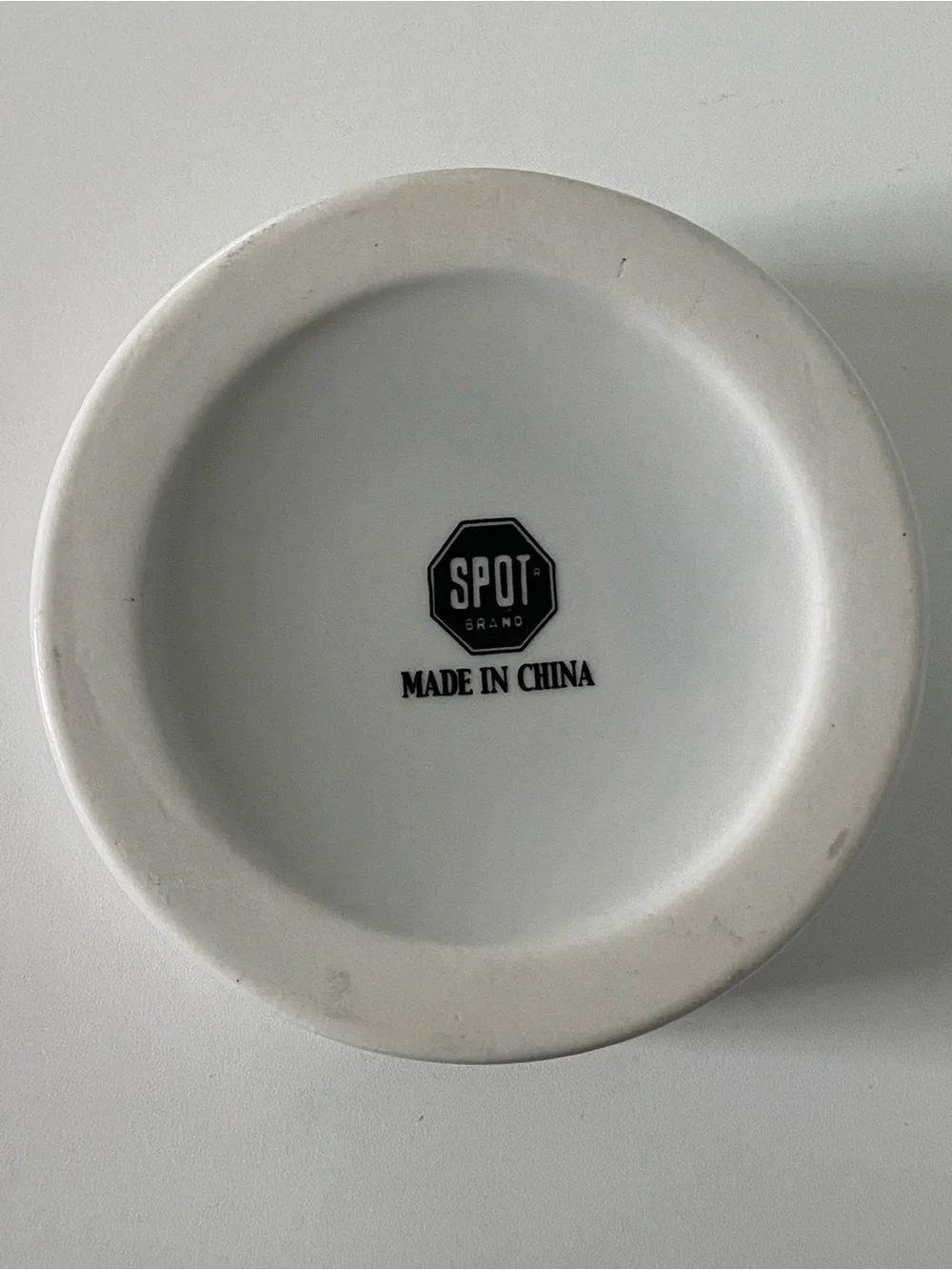 Spot Brand Dog Bowl White With Colorful Paw Prints Ceramic Pet 5” Cat Dish EUC